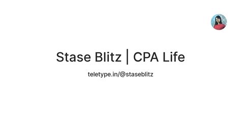 Stase Blitz | CPA Life — Teletype