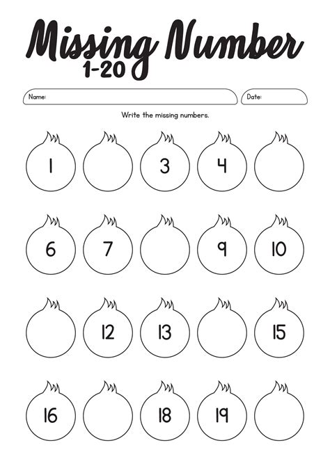 Image result for Math Missing Numbers Worksheet