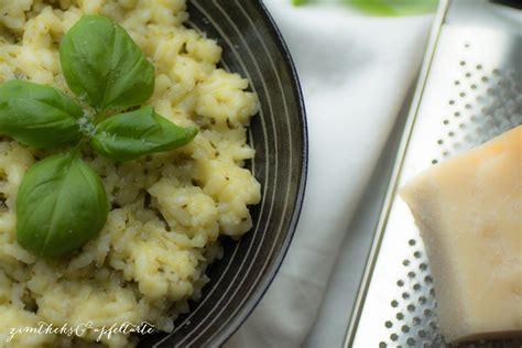Rezept cremiges Basilikum-Risotto