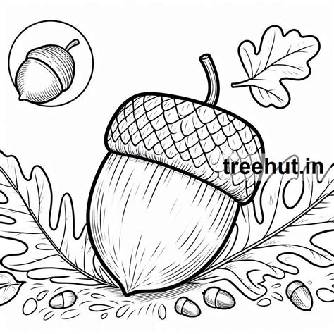 Acorn Coloring Pages