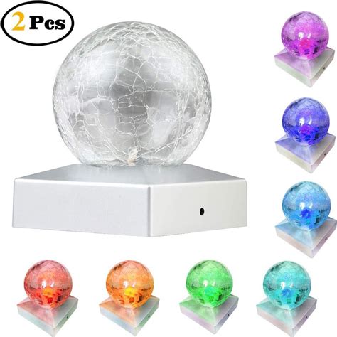 Buy Solar Fence Post Cap Light, 4x4 Solar Cap Deck Fence Post Light ...