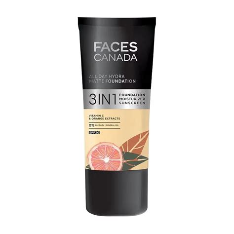 Facescanadaall Day Hydra Matte Foundation With Spf 30 Absolute Ivory ...