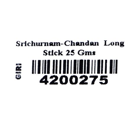 Giri - Srichurnam 25 Gms | Long Stick | Thiruman Srichurnam