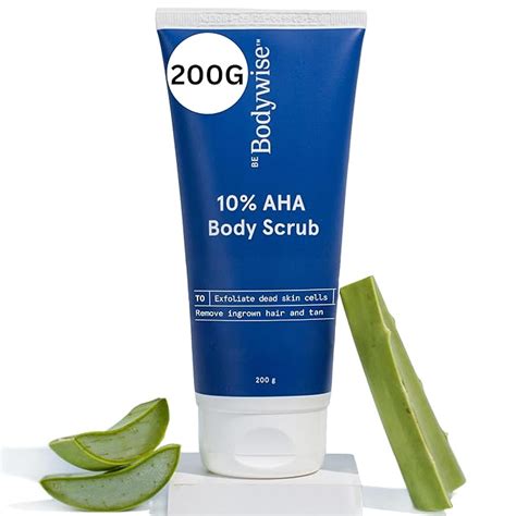 Buy Be Bodywise 10% Lactic AHA Exfoliating Body Scrub (200g) | For Tan ...