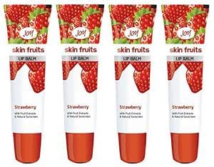Buy Joy Strawberry Lip Balm 10 gm (Pack of 4) Strawberry (Pack of 4 40 ...