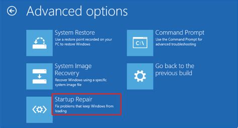 Image result for Automatic Repair Advanced Options