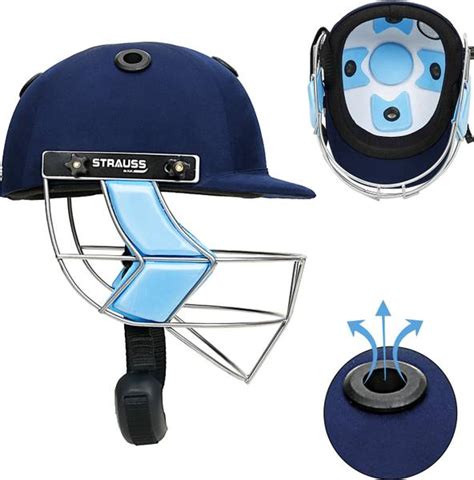 Strauss Helmet With Steel Grill | Edition: Club | Size: Large | Age: 15 ...