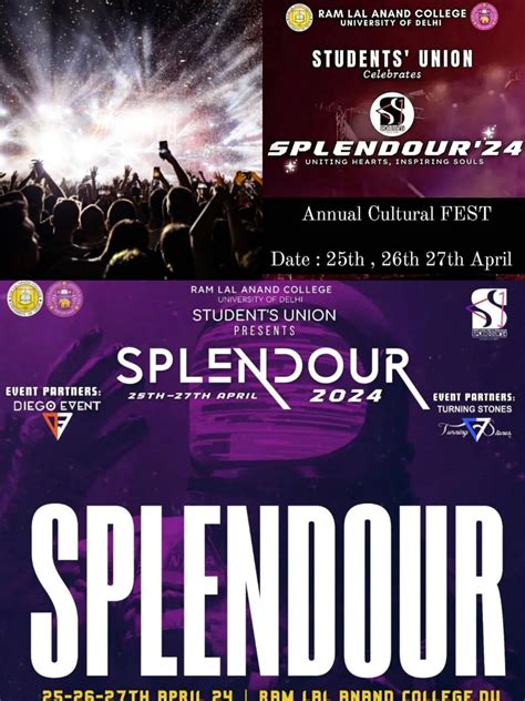 Splendour' 24: Brought To You By Ram Lal Anand College