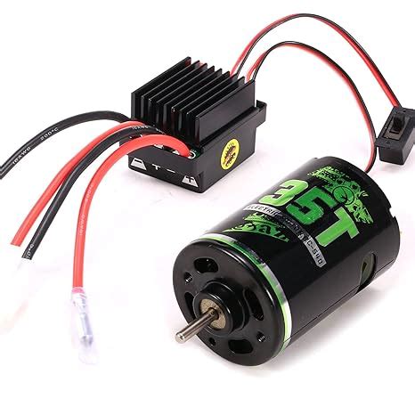 F FABOBJECTS® 540 Brushed Motor RC Crawler Motor 35T and 60A ESC RC Car ...
