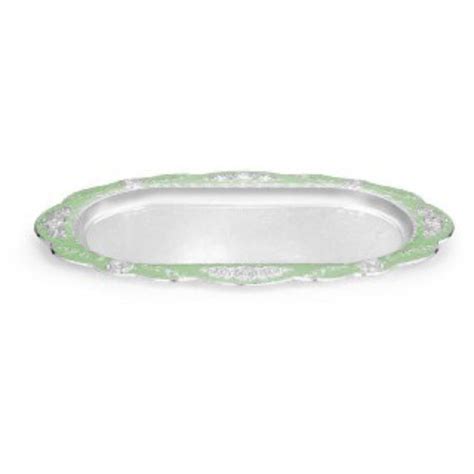 Peacock Oval Tray - Green