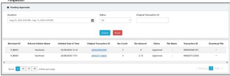 Refund Transactions