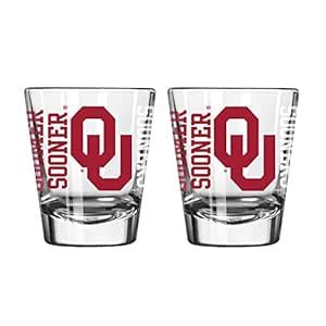 NCAA Oklahoma Sooners Spirit Shot Glass, 2-ounce, 2-Pack : Amazon.in ...