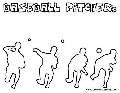 Baseball Pitcher Coloring Pages 的图像结果