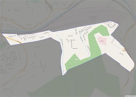 Map of Wall borough, Pennsylvania - Thong Thai Real