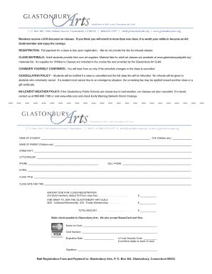 Fillable Online glastonburyartguild Download Registration Form ...