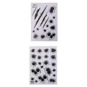 Bullet Holes Fake Scratches Orifice Sticker Graphic Decal for Auto Car ...
