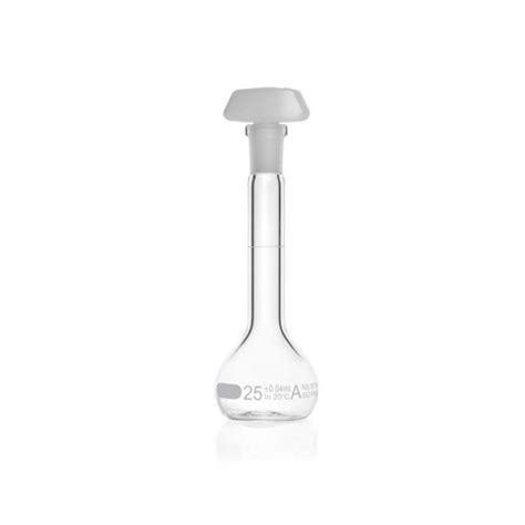 DURAN® Volumetric flask 25 ml, class A blue graduation, individual ...