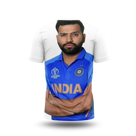 Rohit Sharma Photo Printed T-Shirt. – Next Print