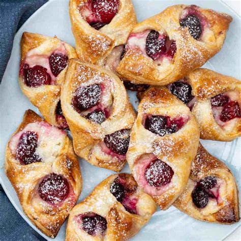Cherry Danish with Puff Pastry - Vanilla Bean Cuisine recipes