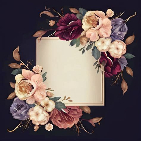 Free Download Flower Wedding Invitation