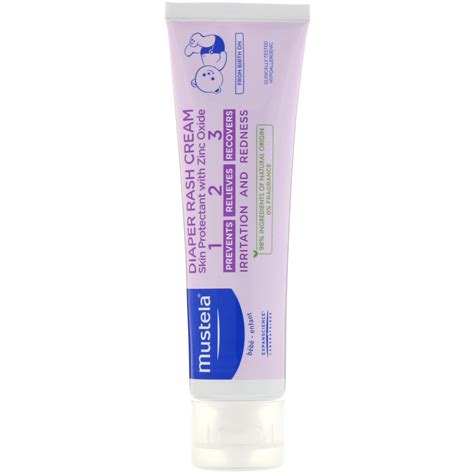 Mustela, Baby, Diaper Rash Cream 1-2-3, Fragrance Free, 3.80 oz (108 g ...