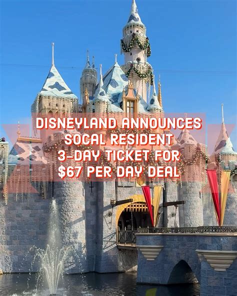 Disneyland Socal Resident Ticket