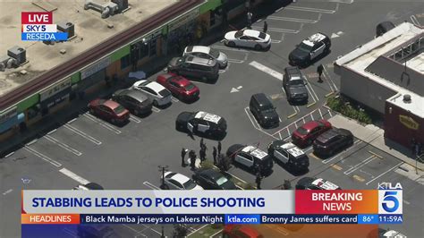 Stabbing leads to police shooting in Reseda – KTLA