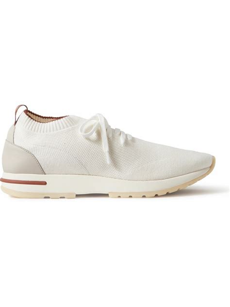 Loro Piana - 360 Flexy Leather-Trimmed Knitted Wish® Wool Sneakers ...