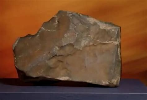 A 25 kg stone fell on Earth from millions of kilometers away from Mars ...