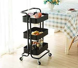 Saving Home Storage Organizer Racks and Self with Wheel 3-Tier Kitchen ...