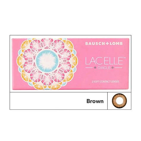 Buy Bausch & Lomb Lacelle Circle Brown Monthly Disposable Contact Lens ...