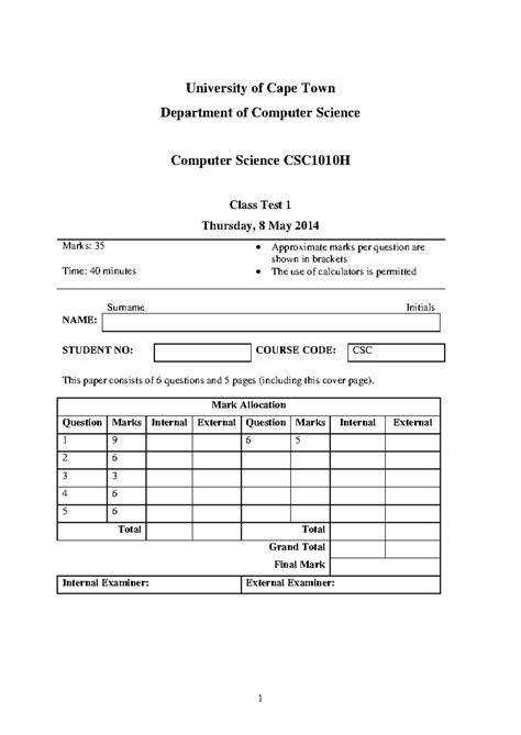 Image result for Class 1 Computer Test