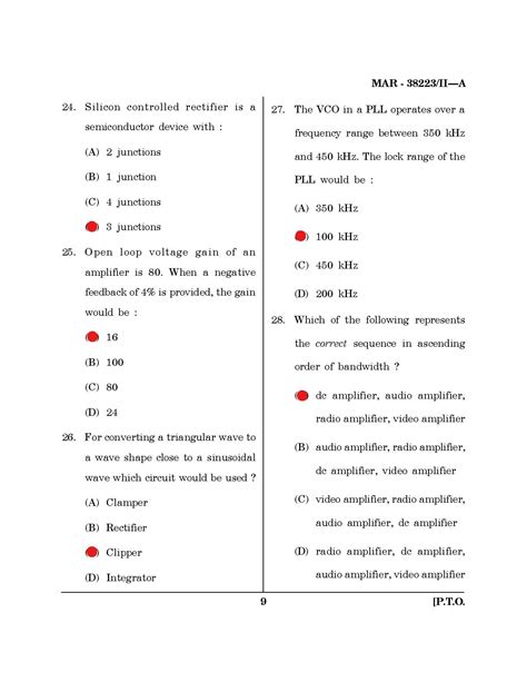 2023 Electronic Science MH SET paper 2