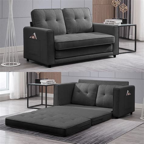 Amazon.com: PUREMIND Floor Sleeper Sofa Bed, Upholstery 2-in-1 Pull Out ...