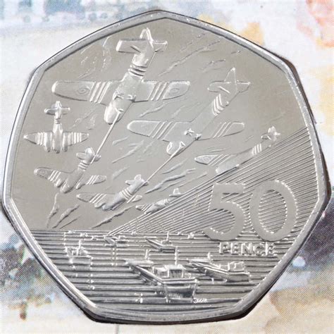 1994 D-day Normandy Landings 50p Fifty Pence Coin Royal Mint BU Coin Collection Ideal Gift ...
