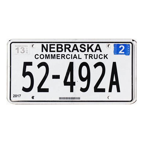2022 Nebraska Commercial #52492A | Old NE License Plates