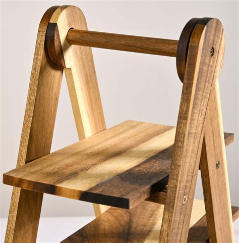 A Shaped 3 Tier Acacia Wood Serving Platter Stand Online - Premium ...