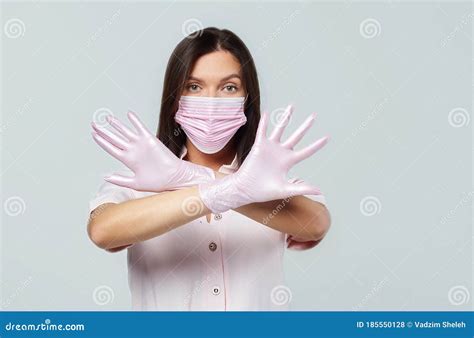 Doctors, Infectious Diseases, Scientific Research and the Concept of Covid19. Female Doctor Puts ...