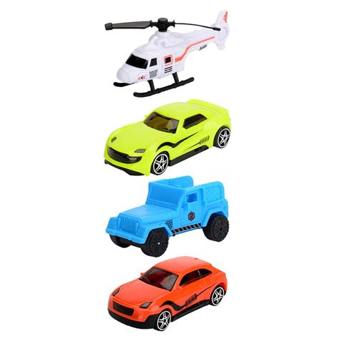 Buy Bescita Mini Plastic Car Model Toy Off-Road Fire Truck Boy Model ...