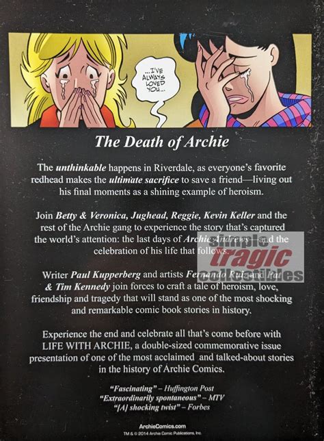 Image result for Archie Comics Life/Death