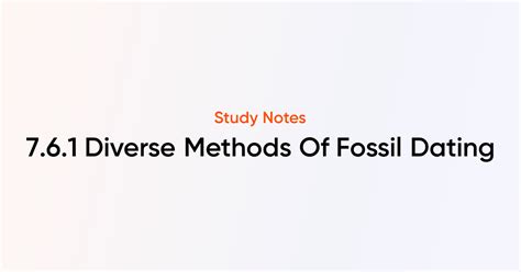 Fossil Dating Methods 的图像结果