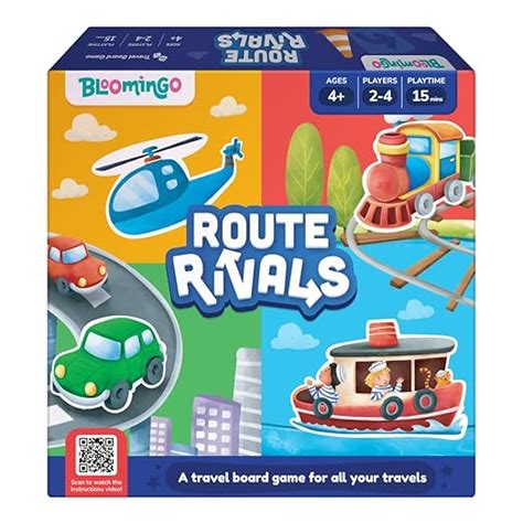 Bloomingo Board Game - Route Rivals: Thrilling Racing Game for Kids ...