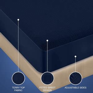 Ultrasleep Fitted Single Size Breathable, Waterproof Mattress Cover ...