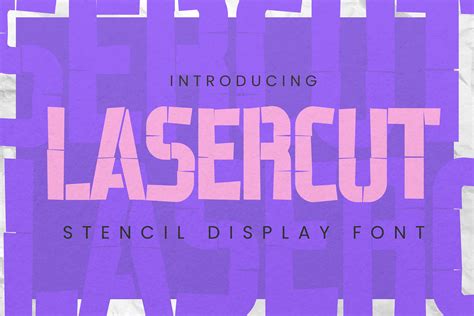 Lasercut Font by Gassstype Studio · Creative Fabrica