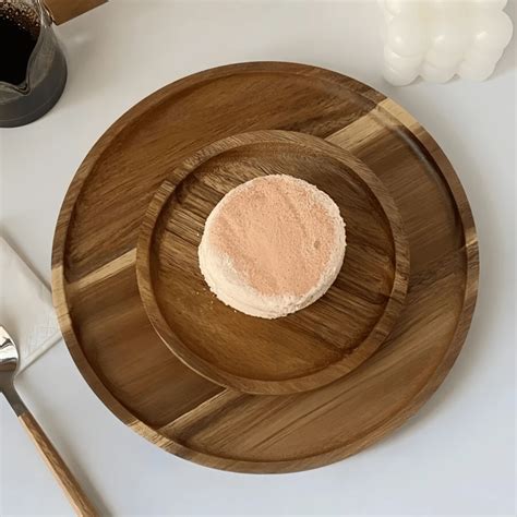 Round Wooden Tray,Serving Tray, Wood Tray, Food Tray, Bathroom Tray ...