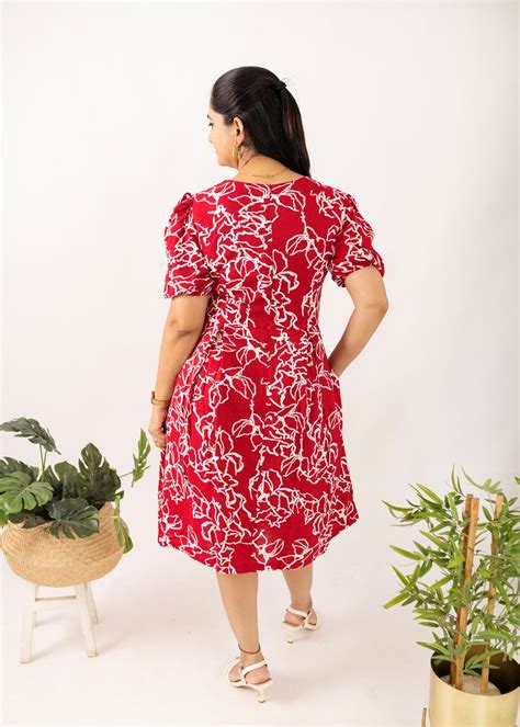 Tusok Women Floral Beach Tropical Dress