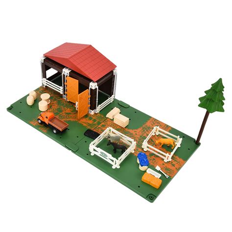 Buy Farm Toys Set, Simulation Farm World Playset Lifelike Plastic Role ...