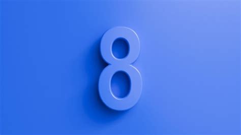 3d number count blue background | Premium Photo