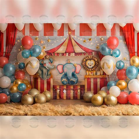 Carnival Frenzy - Printed Backdrop - Fabric - 5 by 7 feet | Madras Prop ...