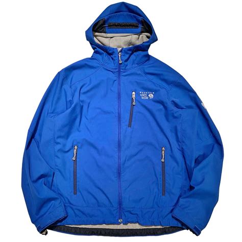 MOUNTAIN HARDWEAR マウンテンハードウェア フーデッド シェルジャケット【XL】ブルー | BACK IN THE DAYZ.